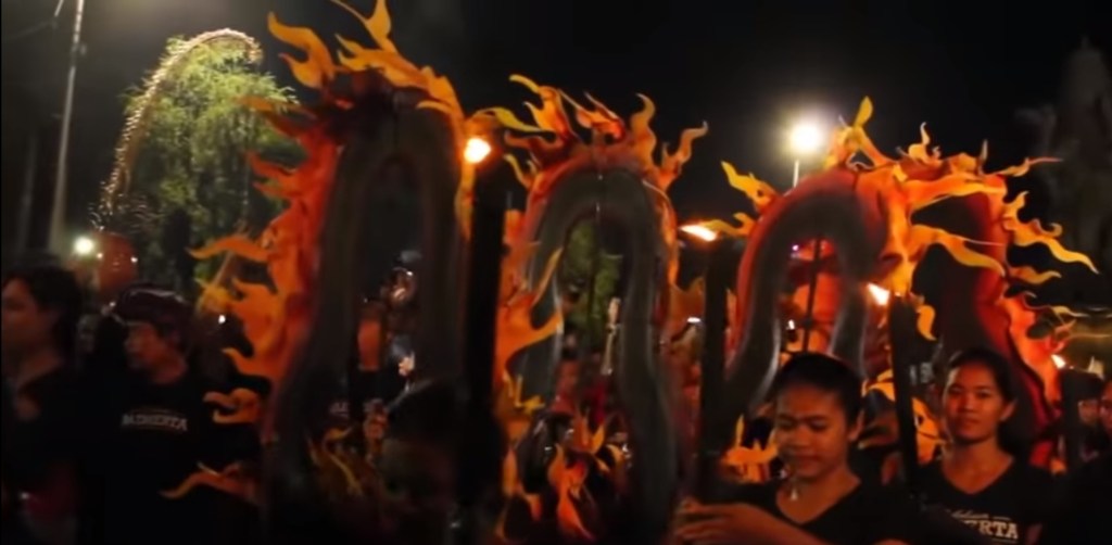 Ogoh-Ogoh Parade, Before the New Year Celebration according to Balinese Customs and&nbsp;Culture.